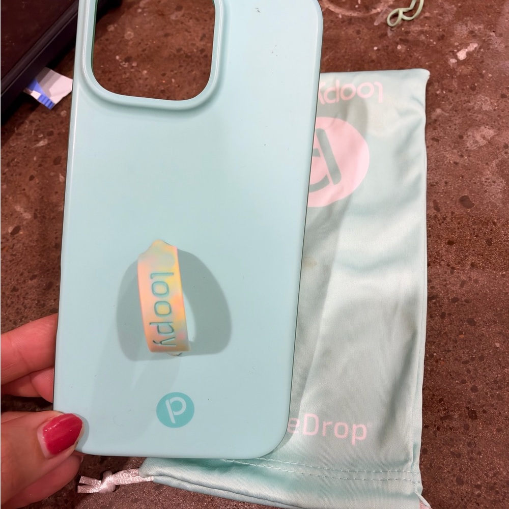 Mint Blue loopy case iPhone 16 pro max